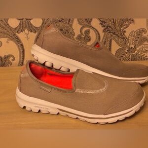 Skechers Beige Slip-On Loafers